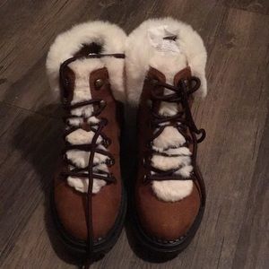 Sugar Faux Sherling lined ankle boots